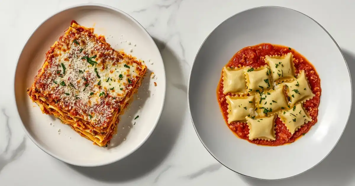 Difference Between Lasagna and Ravioli