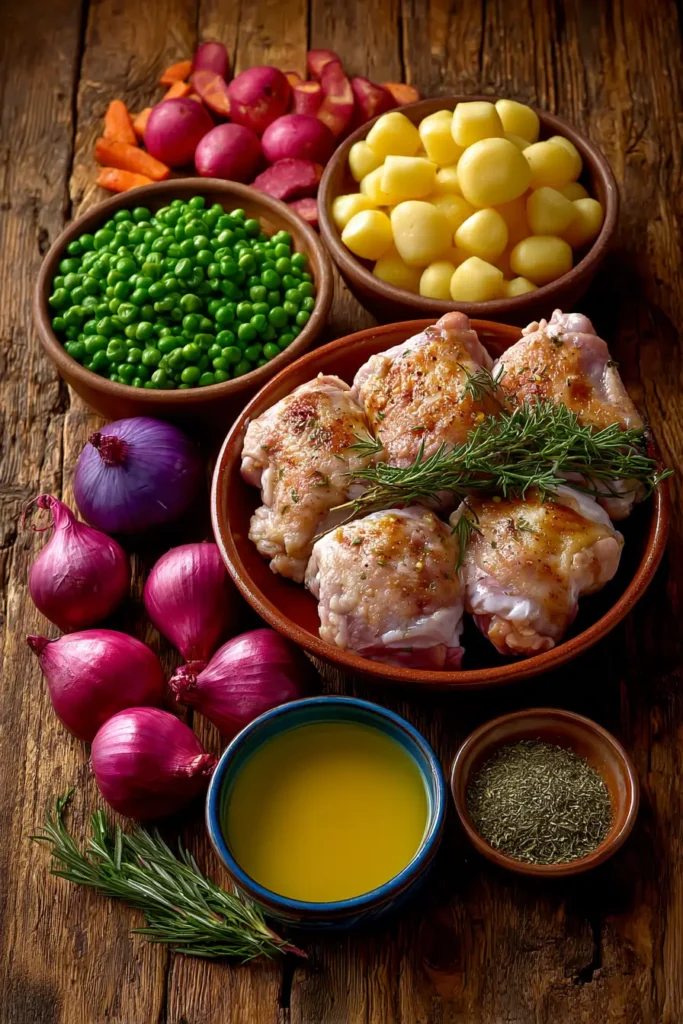 Ingredients for Crockpot Chicken and Dumplings