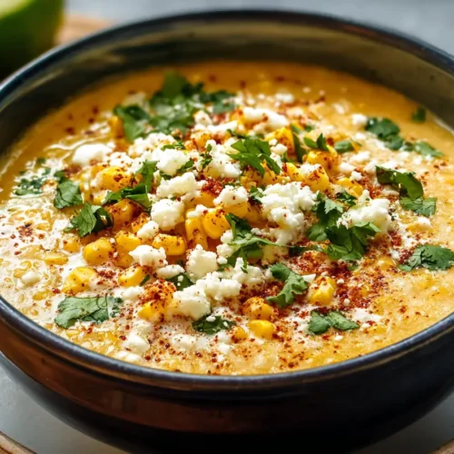 Mexican Street Corn Soup in a bowl