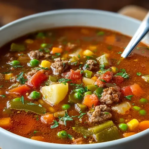 Soup With Hamburger Meat – hearty ground beef