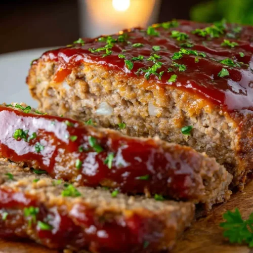 gluten free meatloaf freshly baked